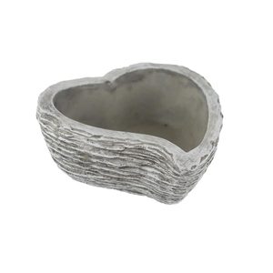 Cementový obal k osázení srdce X7067/2 - 20 x 21 x 8 cm