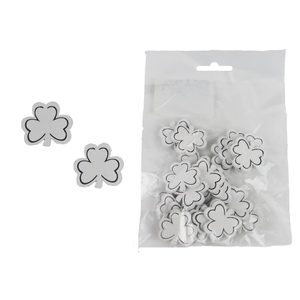 Dekorace list, 25 ks D6622 - 3 x 3 x 0,4 cm