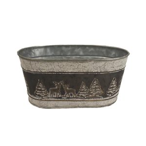 Květináč plechový K2863/1 - 19.5 x 11.5 x 9.5 cm