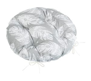 Sedák Adéla prošívaný kulatý Šedá,Bílá 62/237 průměr 40 cm