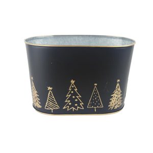 Vánoční květináč oválný K3911/2 - 22,5 cm