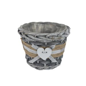 Obal s plastem šedý P2024/1 - dia 15 × 12 cm