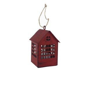 Domek lucerna s LED osvětlením K3968-08 výška 9.5 cm