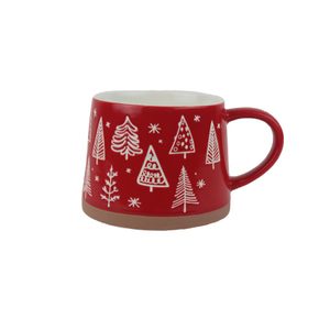 Vánoční porcelánový hrnek X8716-08 - 350ml; 380 g; D85xH76xBD99mm
