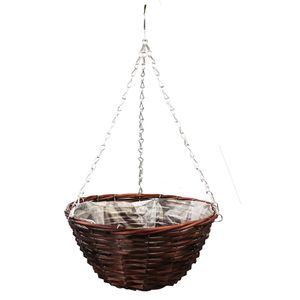 Obal s plastem závěsný hnědý - dia 32 x 16 cm
