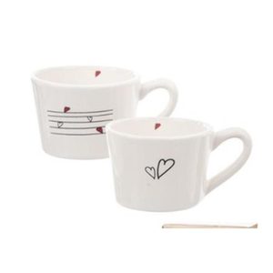 Sada hrníčků srdíčka 2ks 230 ml O0251