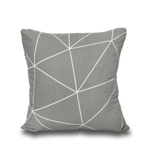 Povlak na polštář bavlna NORDIC COLLECTION GRID šedé