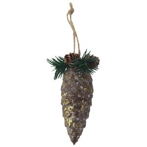 Dekorace šiška k zavěšení D7193/2 - 15×5.5×5.5 cm