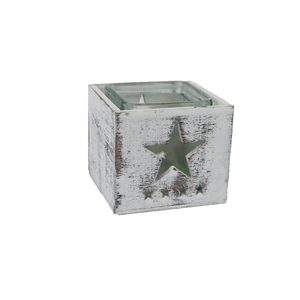 Dekorační svícen hvězda D7990 - 9.5x9.5x8cm
