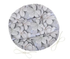 Sedák DITA kulatý prošívaný Šedá 62/401 průměr 40 cm