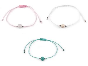 Náramek shamballa minerální korálek