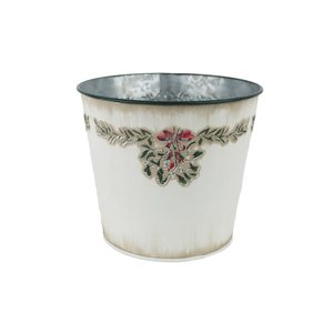 Vánoční květináč plechový K3903/2 - 15 cm