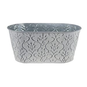 Květináč plechový ovál K3417/1 - 24 × 13,5 × 12 cm