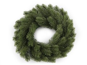 Umělý vánoční věnec zasněžený Ø30 cm