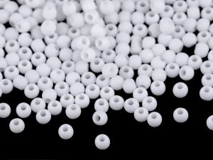 Plastové korálky matné Ø4 mm 20 g