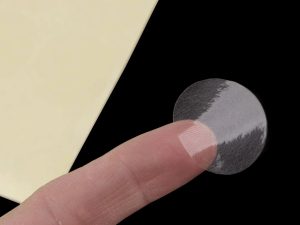 Samolepky transparentní Ø2,5; 3 a 3,5 cm 10 karet