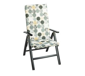 Sedák na zahradní židli Šedá,Bílá 36/605 47x115 cm