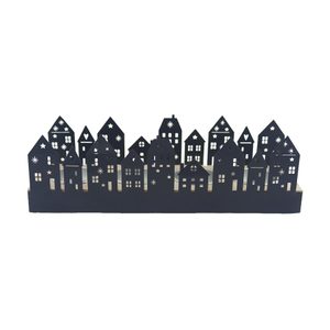 Adventní svícen městečko K3486 - 24 cm