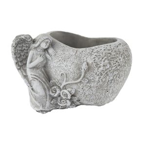 Cementový obal k osázení srdce X7056/2 - 18.5 x 14.5 x 14 cm