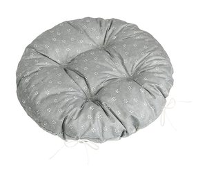 Sedák Adéla prošívaný kulatý Šedá,Bílá 62/227 průměr 40 cm