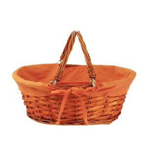 Košík se dvěma uchy oranžový P0068/O - 35,5 x 27,5 x 13 cm