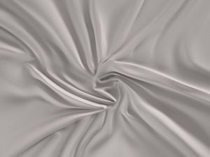 Saténové prostěradlo 90x200cm světle šedé