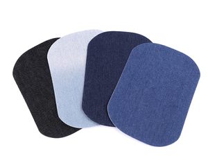 Střední Nažehlovací Záplaty Riflové JEANS - Rozměry 13x18 cm
