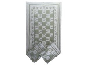 Utěrka Extra savá 50x70 Konvička/puntík olivová - 3 ks