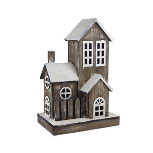 Dekorační domeček s LED osvětlením D6547 - 42 cm