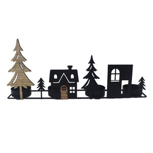 Adventní svícen vesnička K4456 - 27.5 × 5.3 × 11.5 cm