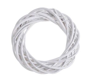 Věnec z proutí 25 cm - bílý
