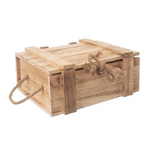 Dřevěná truhla malá dárková O0014 - 30 x 21 cm, výšku 12 cm.