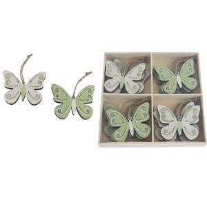 Motýl k zavěšení, 12 ks D6704 - 6 x 0,4 x 5 cm