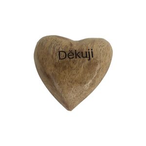 Srdce mango Děkuji O0335 - 7 cm