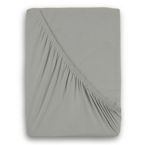 Jersey prostěradlo s lycrou jednolůžko 90x200cm světle šedé