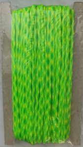 Padáková šňůra PARACORD žluto - zelená neon 25m