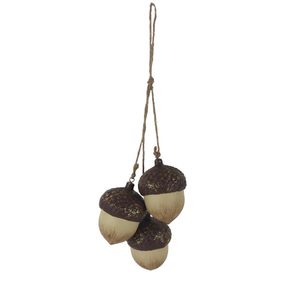 Dekorace k zavěšení žaludy D7170 - 5.5×5.5×30 cm