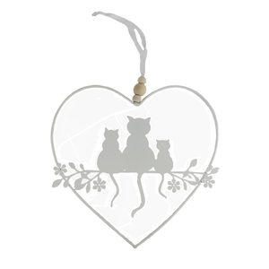 Srdce k zavěšení K3605 - 20,5 × 19 × 0,5 cm