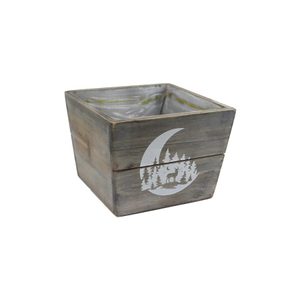 Dřevěný obal na květiny D6296/2 - 15 x 15 x 11 cm