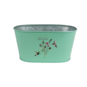 Květináč plechový ovál K7073/1 - výška 10 cm