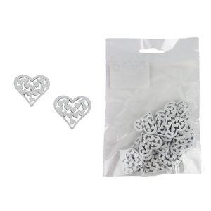 Dekorace srdce, 25 ks D6620 - 3 x 2,8 x 0,3 cm