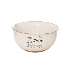 Miska keramická STATEK kráva pr. 13,5 cm - dia 13,5 x 6,5cm