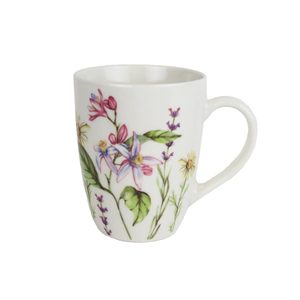 Hrnek luční kvítí X8117 - D8.5xH10.9xBD5.6cm