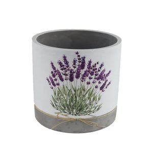 Obal na květiny kulatý levandule X5808/3 - dia 17 × 16 cm