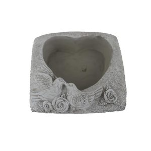 Cementový obal k osázení X7052 - 16.5 x 16.5 x 6.5 cm