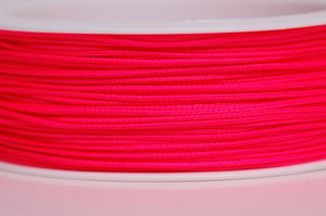 Kreativní šnůrka šíře 1mm neonově růžová návin 50 m