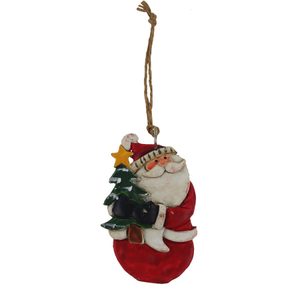 Vánoční dekorace k zavěšení Santa X6383/1 - 23 × 19 × 37 cm