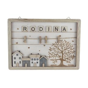 Závěsná dekorace s kolíčky D6121 - 35 x 2 x 25 cm