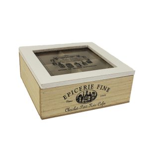 Box na čaj D1190 - 18 x 18 x 7 cm
