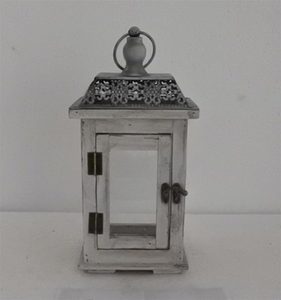 Dřevěná lucerna D7227 - výška 31 cm